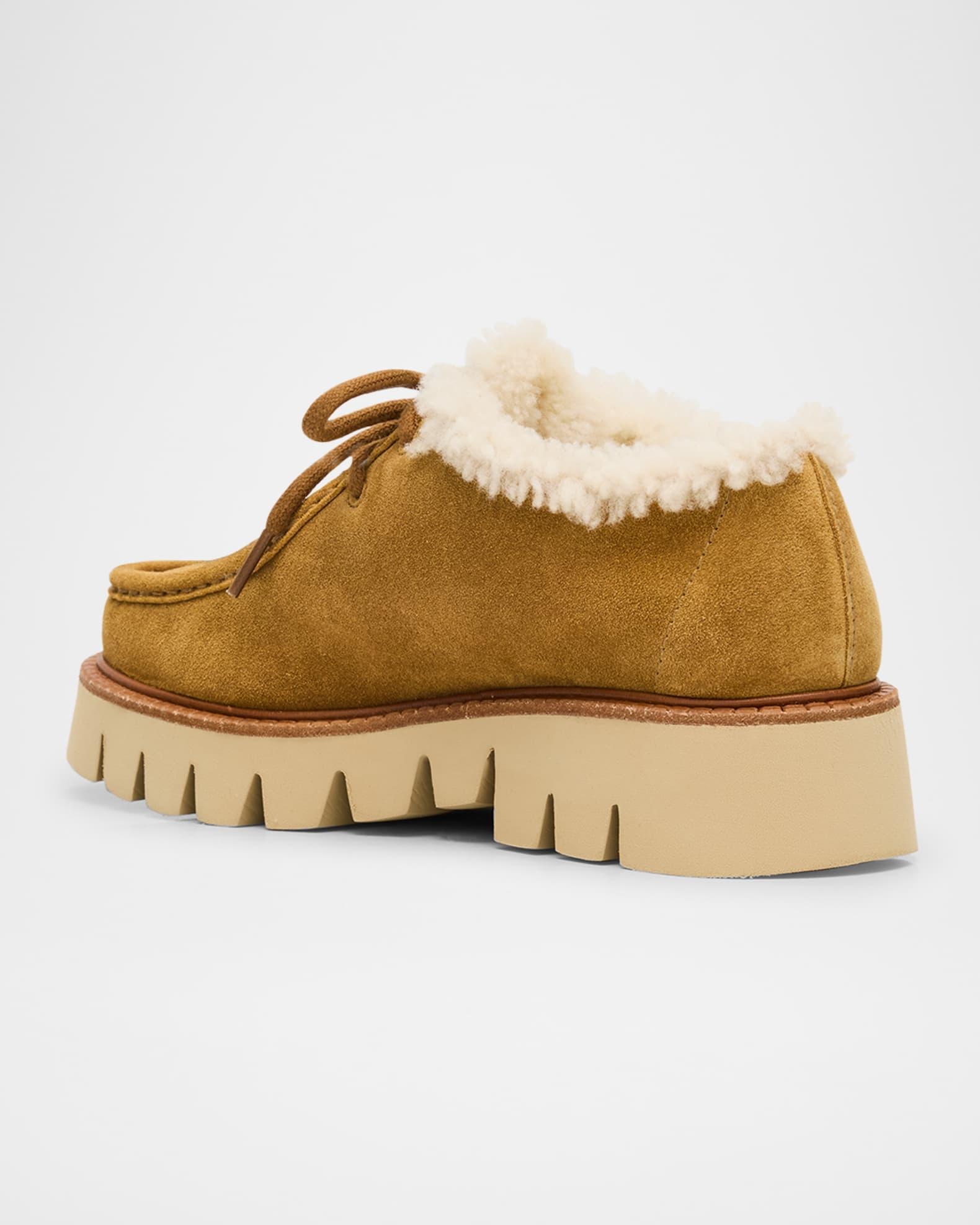 Soe Shearling-Lined Suede Chukka Boots Product Image