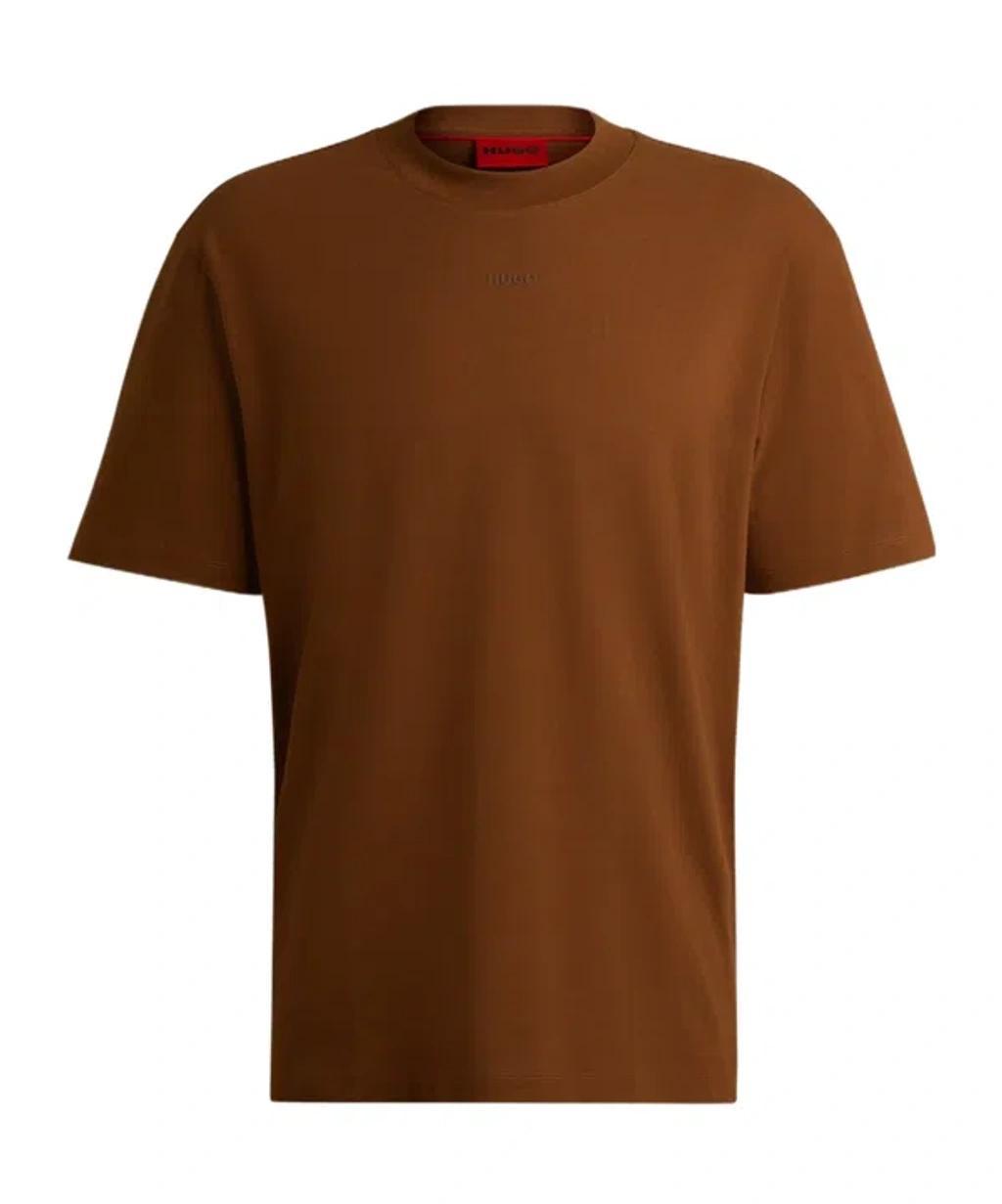 HUGO BOSS Short-sleeved T-shirt In Brown Product Image