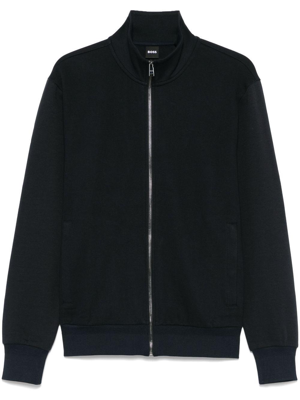 HUGO BOSS Jacke Mit Reissverschluss In Blau Product Image