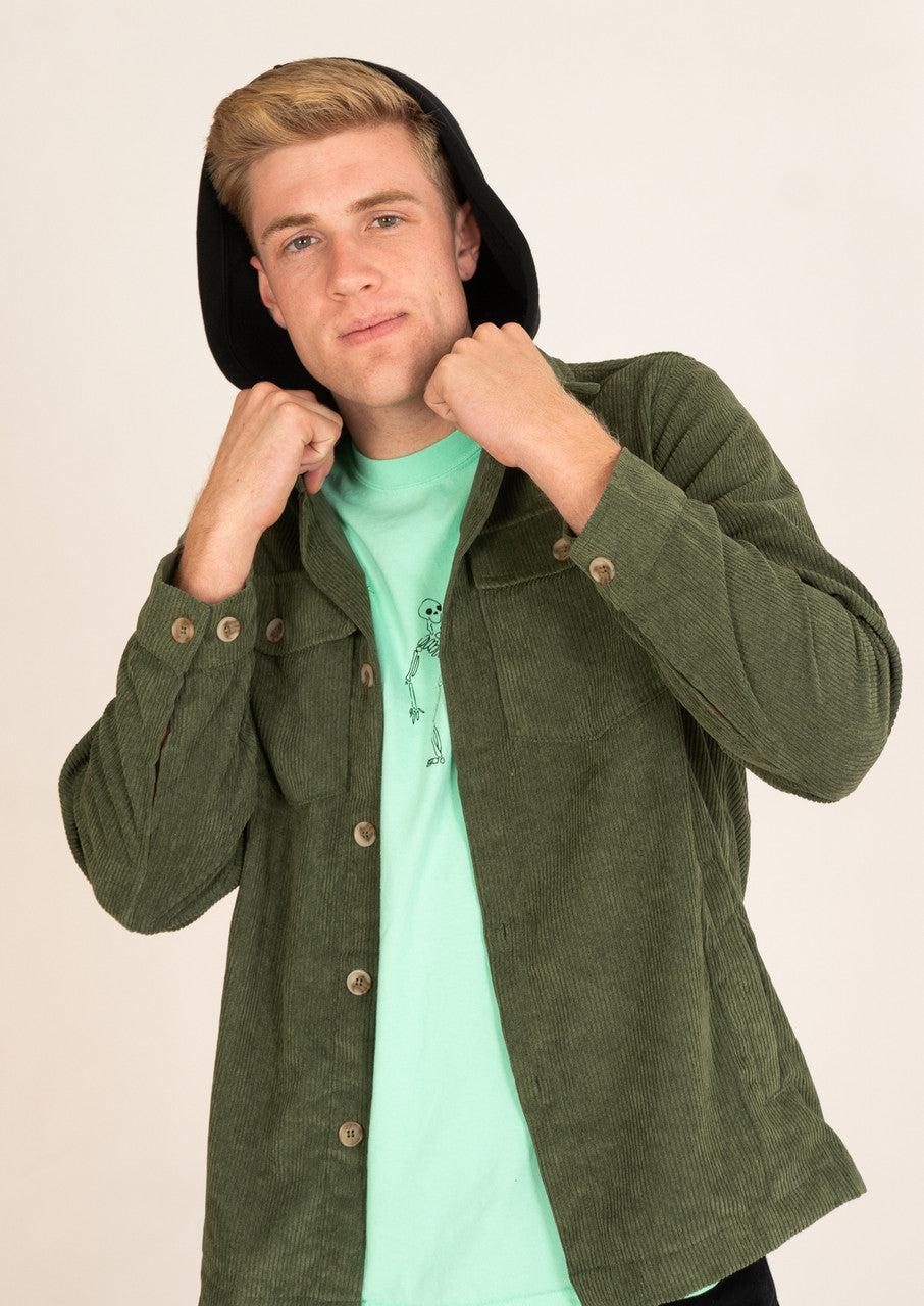 Hooded Corduroy Shacket Product Image