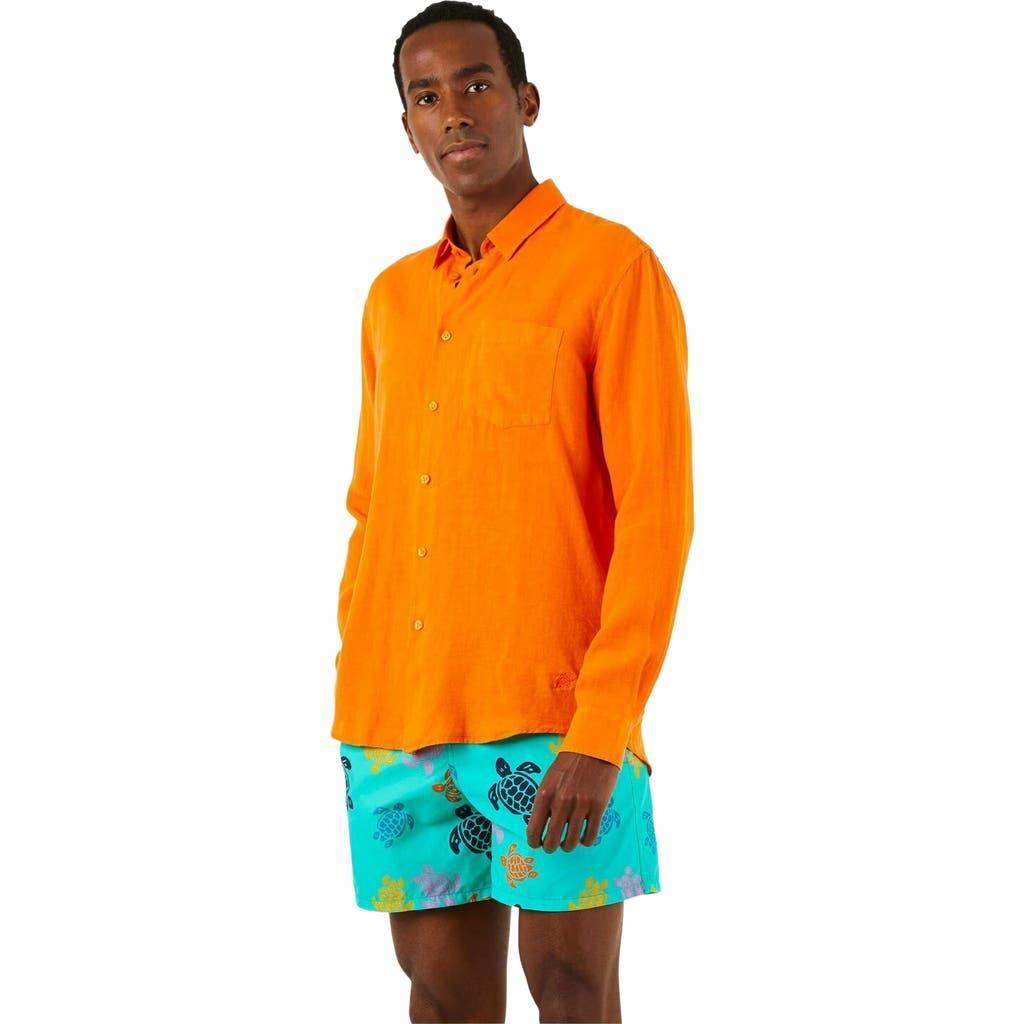 Vilebrequin Men's Solid Linen Shirt Product Image