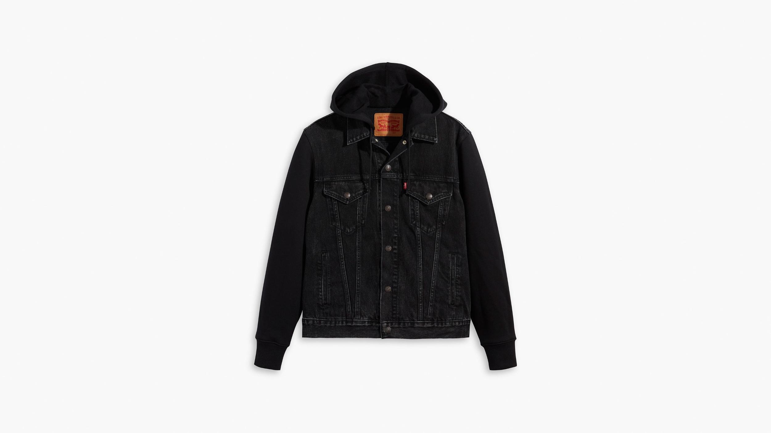 Hybrid Hoodie Trucker Jacket Product Image