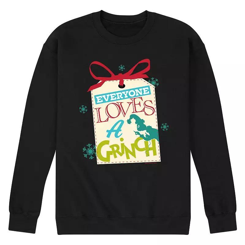 Men's Dr. Seuss The Grinch Everyone Loves A Grinch Fleece Sweatshirt,  Product Image