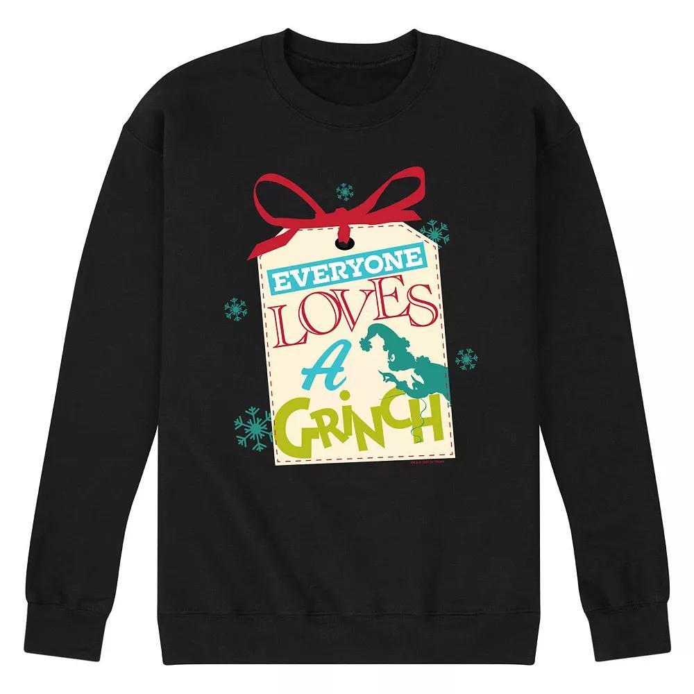 Men's Dr. Seuss The Grinch Everyone Loves A Grinch Fleece Sweatshirt,  Product Image