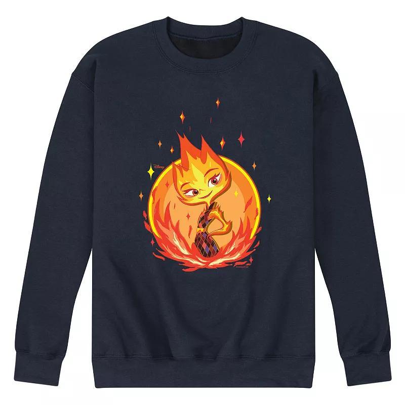 Disney's Elemental Men's Ember Badge Fleece Sweatshirt,  Product Image