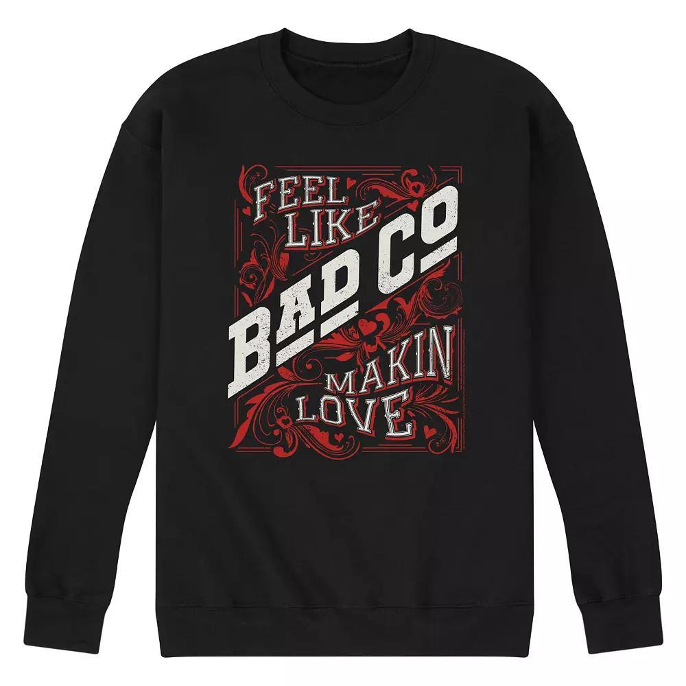 Men's Bad Company Makin Love Sweatshirt, Size: XXL, Black Product Image