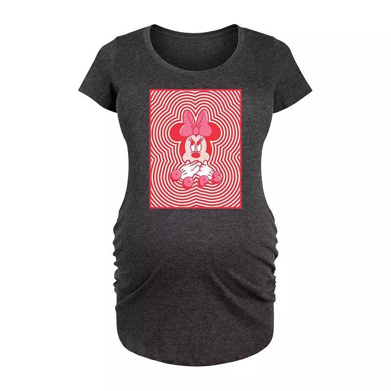 Disneys Minnie Mouse Maternity Oops Graphic Tee, Womens Product Image