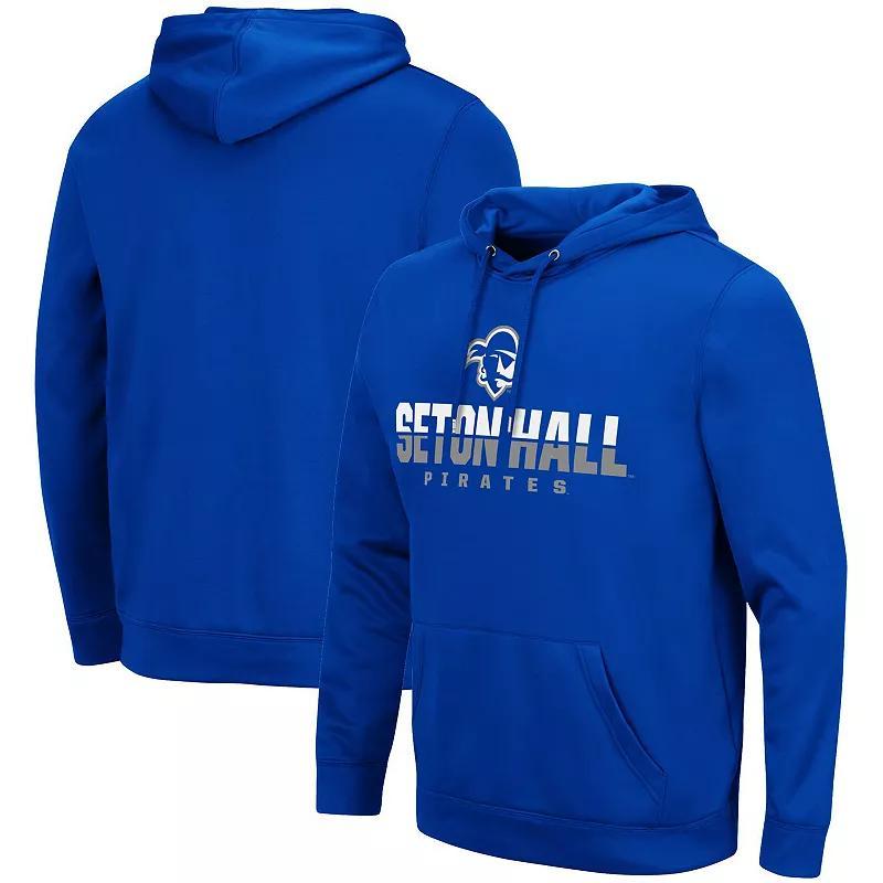 Men's Colosseum Blue Seton Hall Pirates Lantern Pullover Hoodie, Size: Medium Product Image