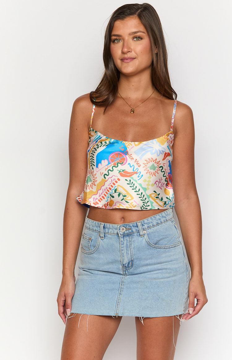 Milliana Dolce Print Crop Top Product Image