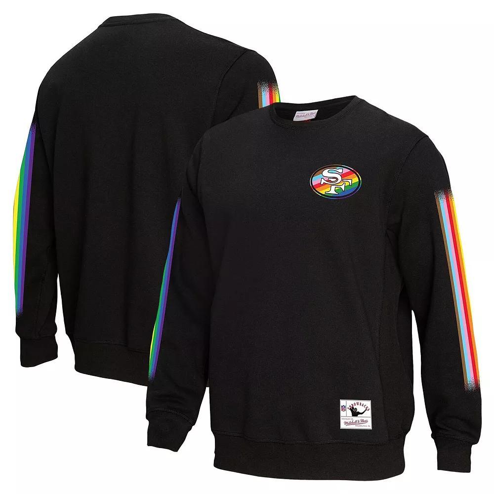 Men's Mitchell & Ness Black San Francisco 49ers Pride Pullover Sweatshirt,  Product Image