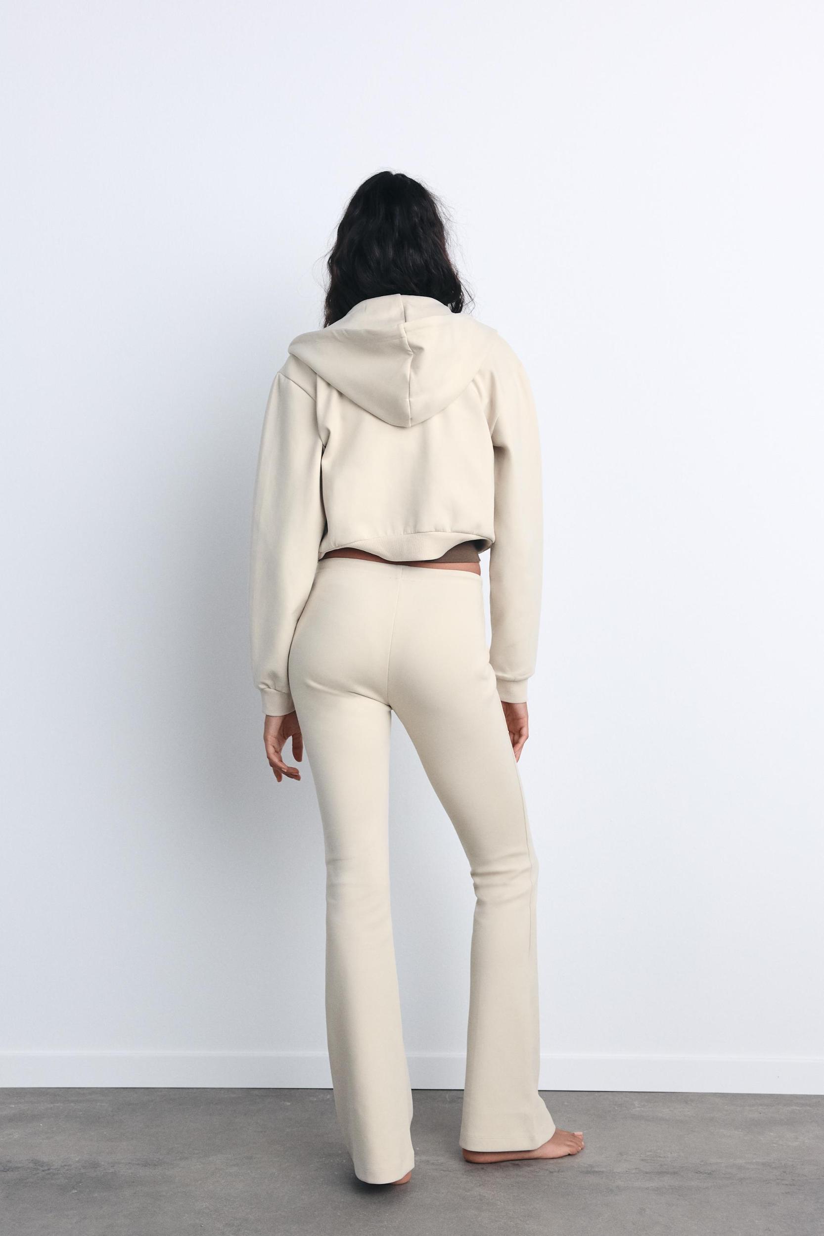 FLARE INTERLOCK PANTS WITH SEAMS Product Image
