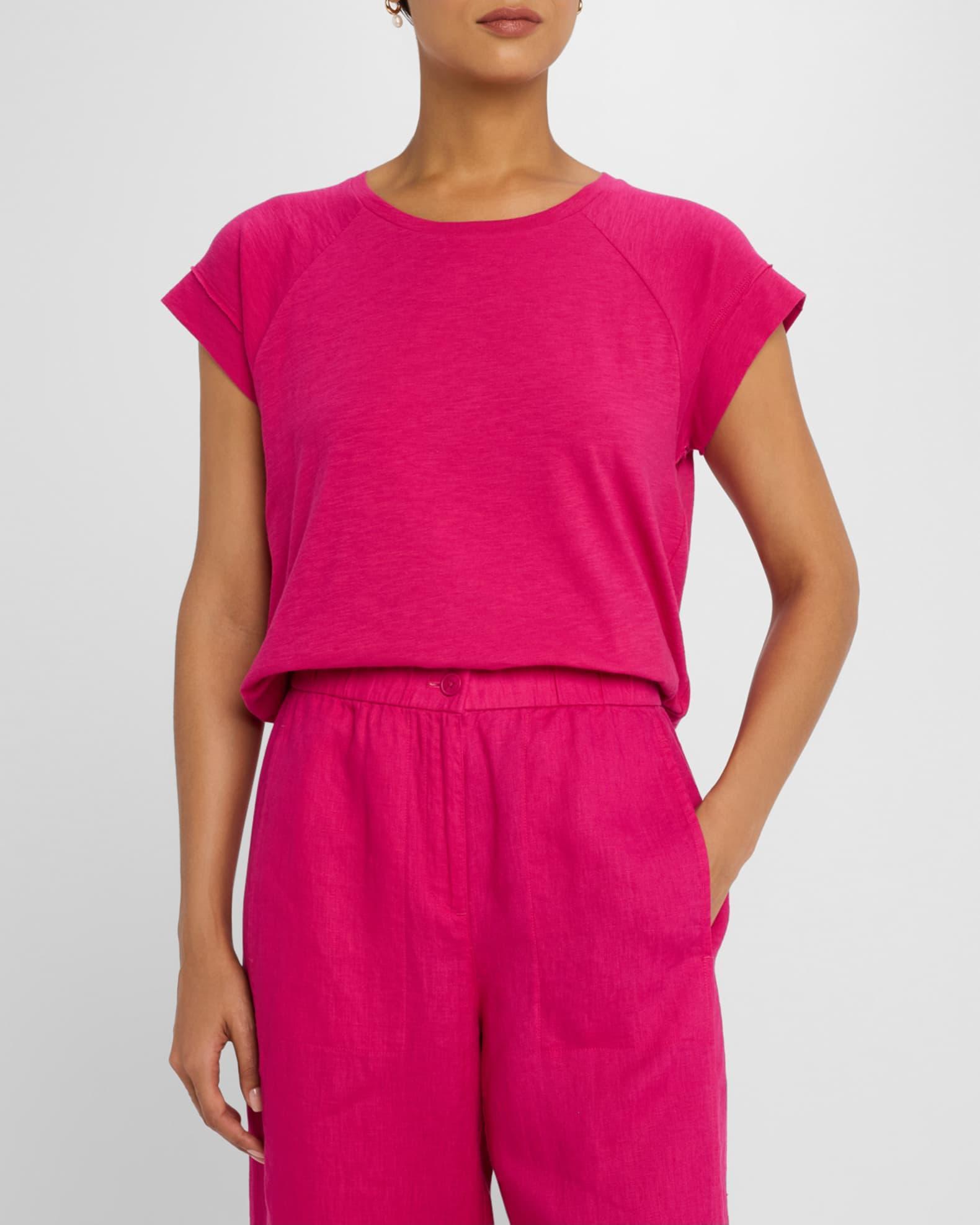 Raglan-Sleeve Organic Cotton Jersey Top Product Image