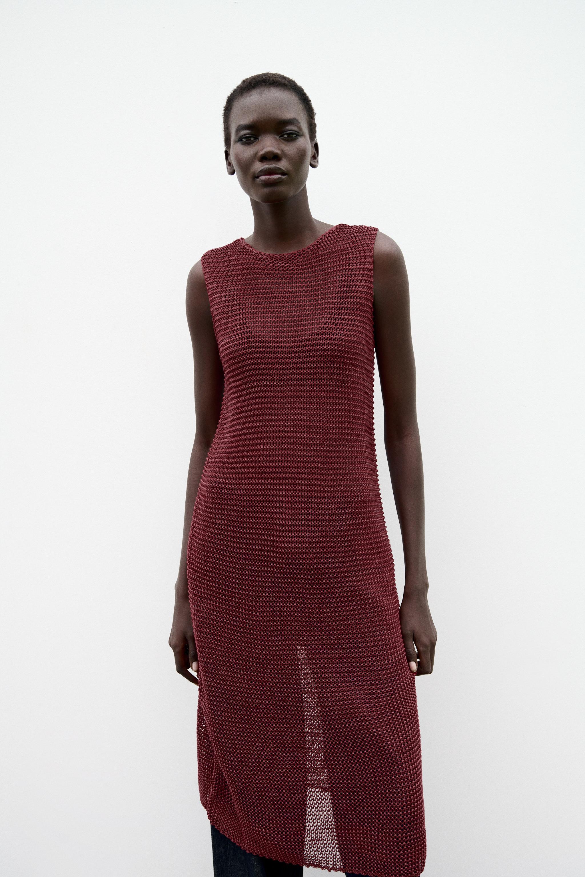 TEXTURED KNIT DRESS Product Image