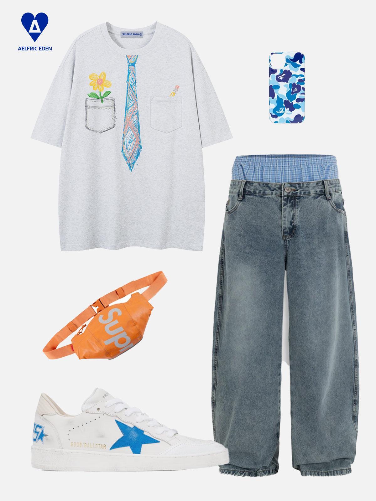 Aelfric Eden Graffiti Necktie Tee Product Image