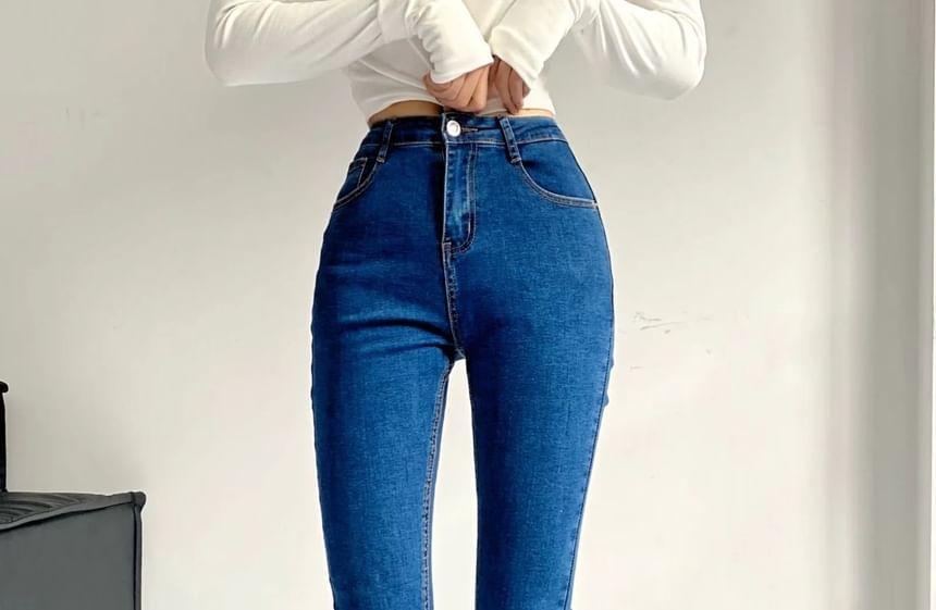 High Rise Skinny Jeans Product Image