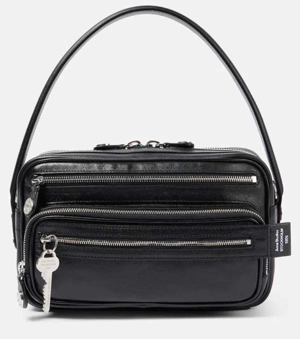 ACNE STUDIOS Camero Party Leather Shoulder Bag In 900 Black Product Image