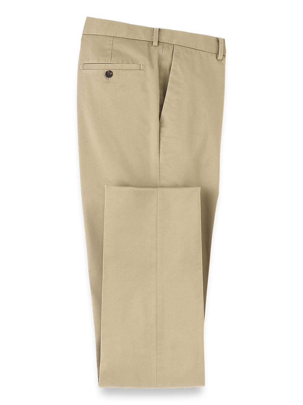 Non-Iron Cotton Stretch Twill Pant - Dark Khaki Product Image