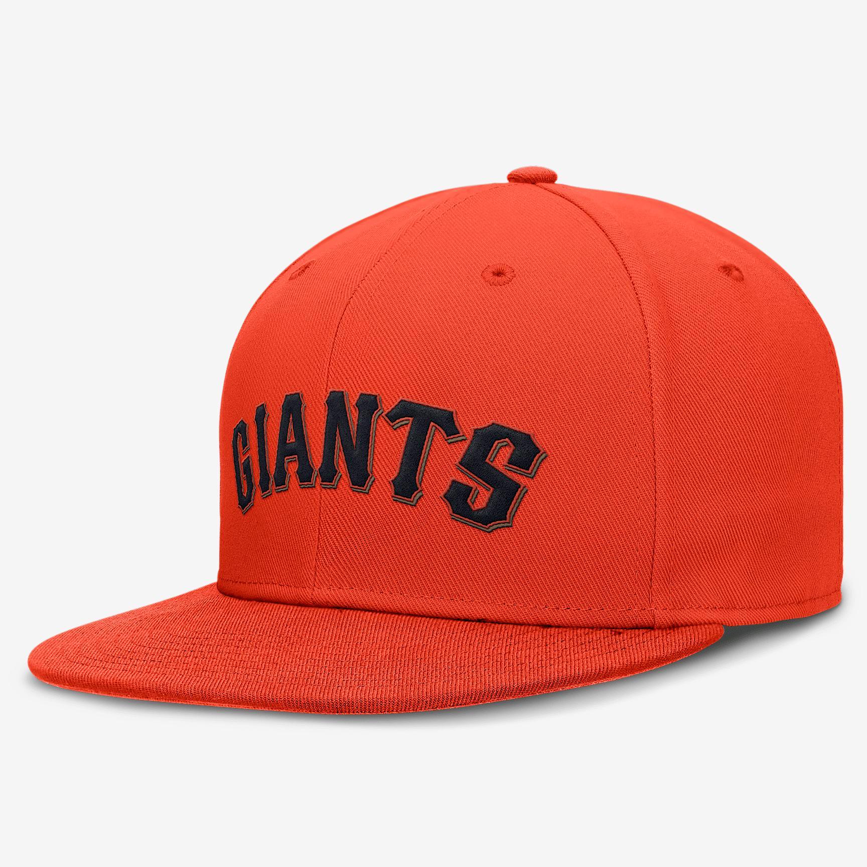 Men's Nike Orange San Francisco Giants True Performance Fitted Hat, Size: 7 Product Image