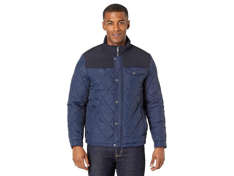 Cole Haan Tonal-Mixed-Media Sherpa Lined Quilted Jacket Product Image