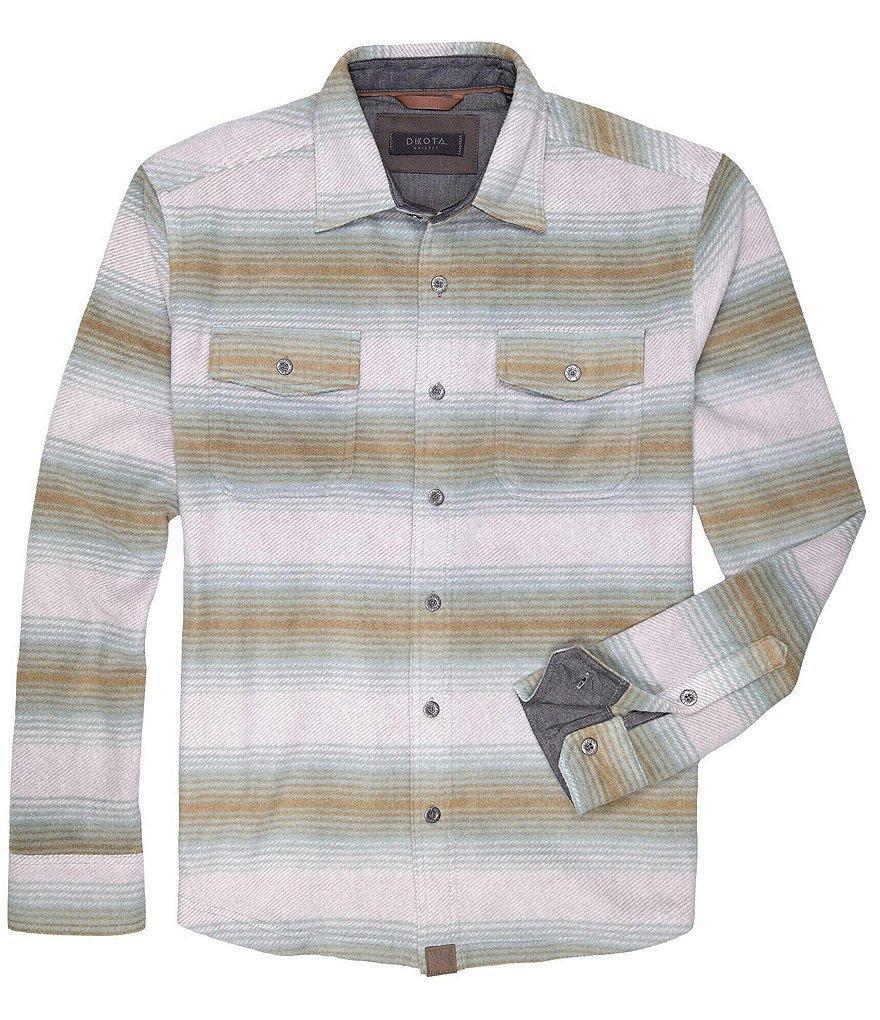 Dakota Grizzly Bowie Long Sleeve Blanket Stripe Woven Shirt Product Image