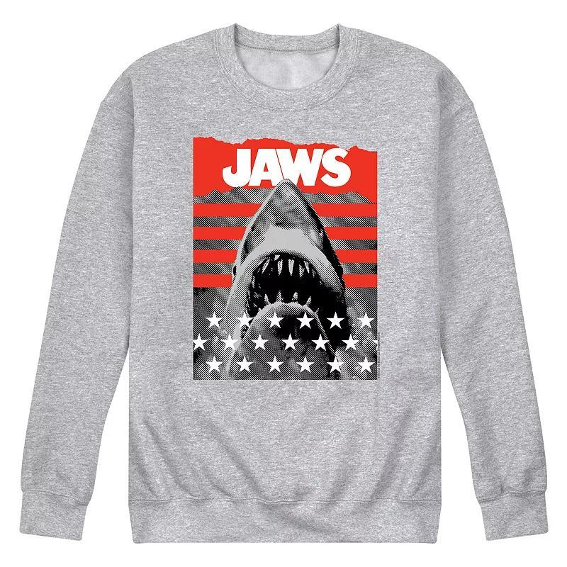 Men's Jaws Stripes And Stars Fleece Sweatshirt,  Product Image