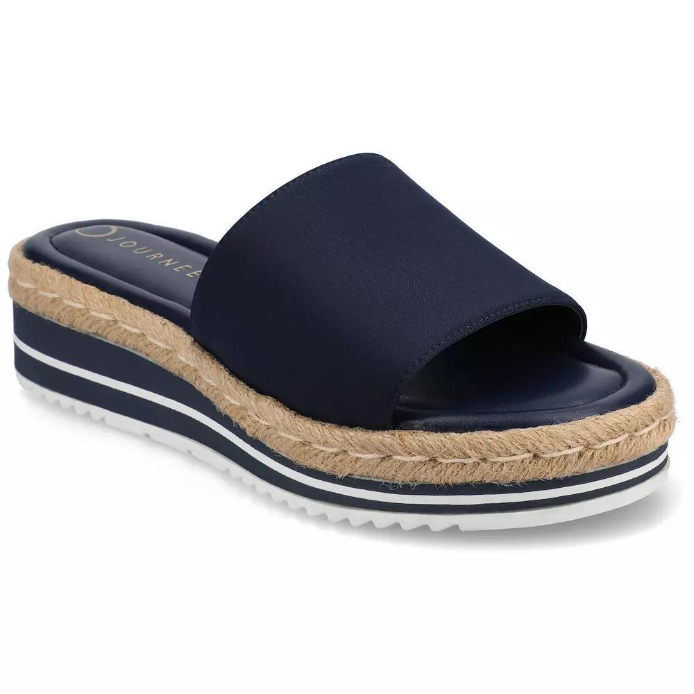 Journee Rosey Women's Espadrille Slide Sandals,  Product Image