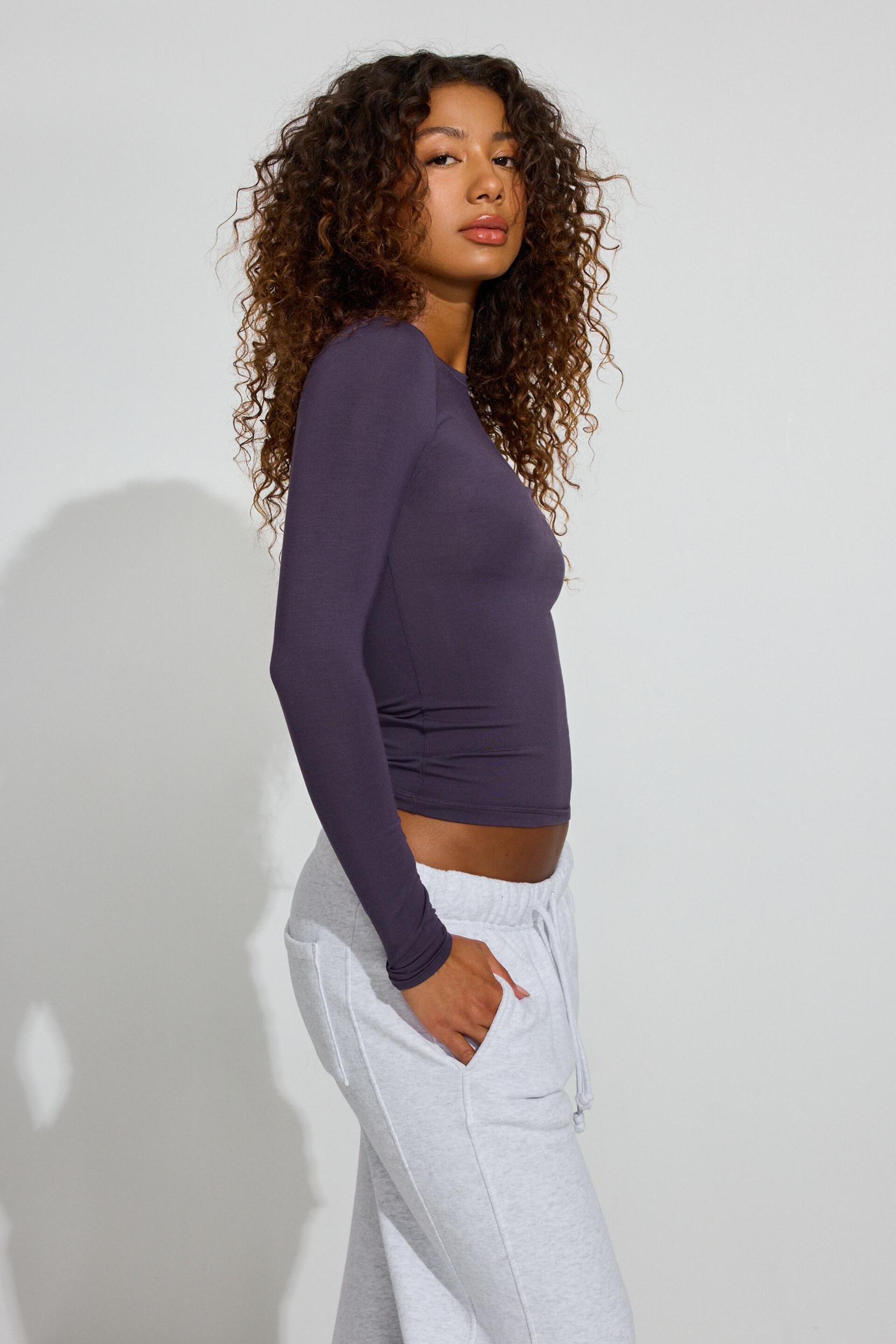 Smooth Long Sleeve Crewneck Top Product Image