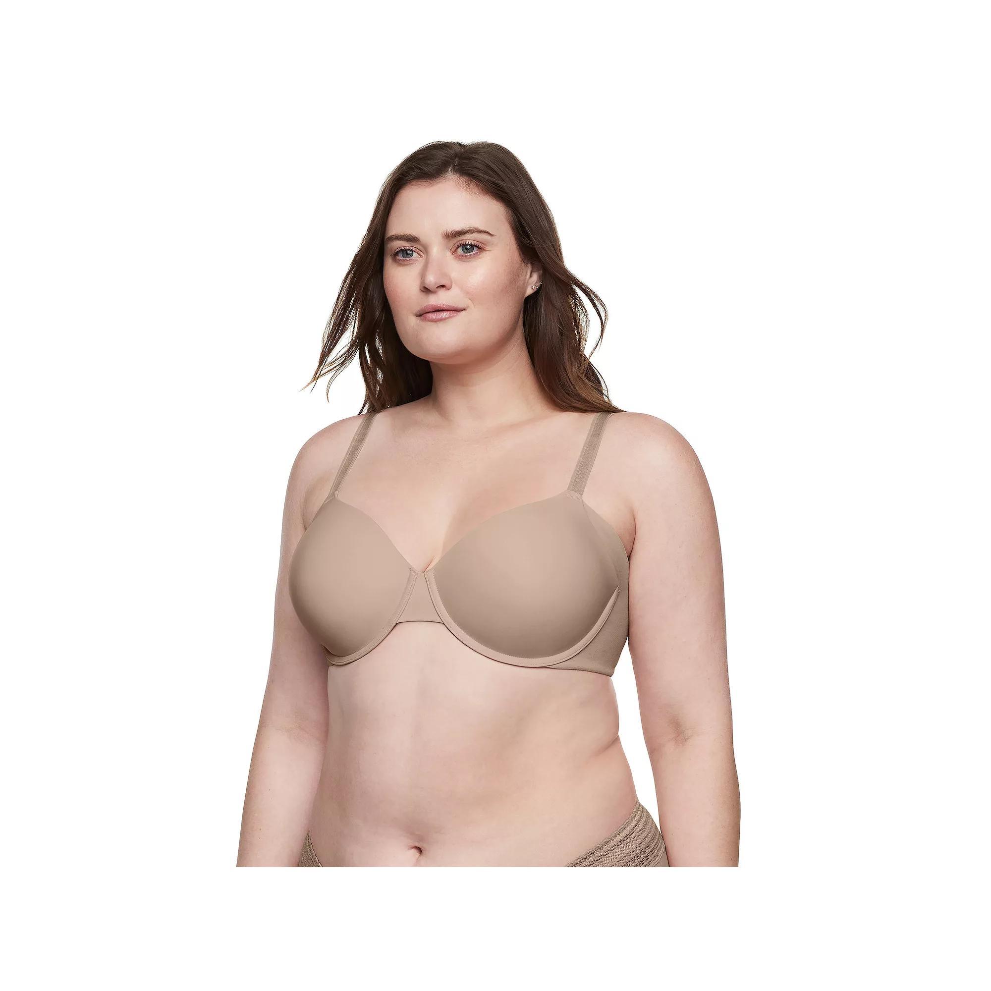 Warners No Side Effects® Seamless Underarm-Smoothing Comfort Underwire Lightly Lined T-Shirt Bra RA3061A, Women's, Size: 42 C, Toasted Brown Product Image