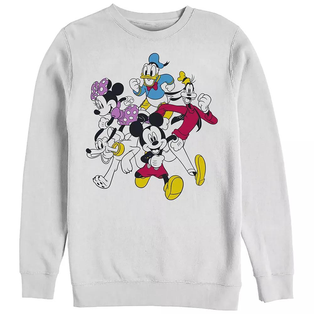 Men's Disney's Mickey And Friends Group Shot Run Sweatshirt,  Product Image