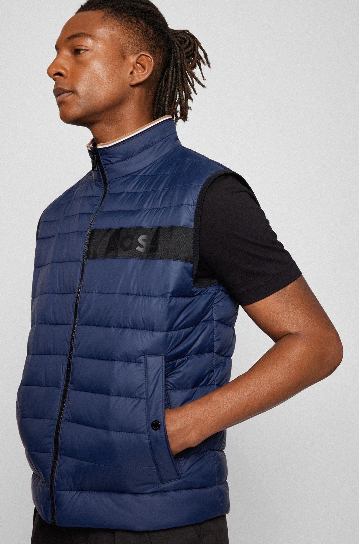 Water-repellent gilet with 3D-logo tape Product Image