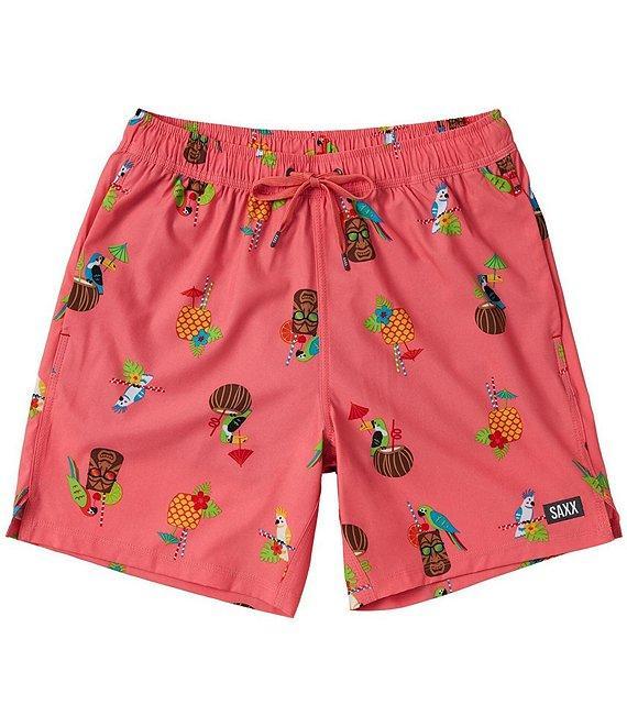 SAXX Bird Of Paradise Oh Buoy 2N1 7#double; Inseam Volley Swim Shorts Product Image