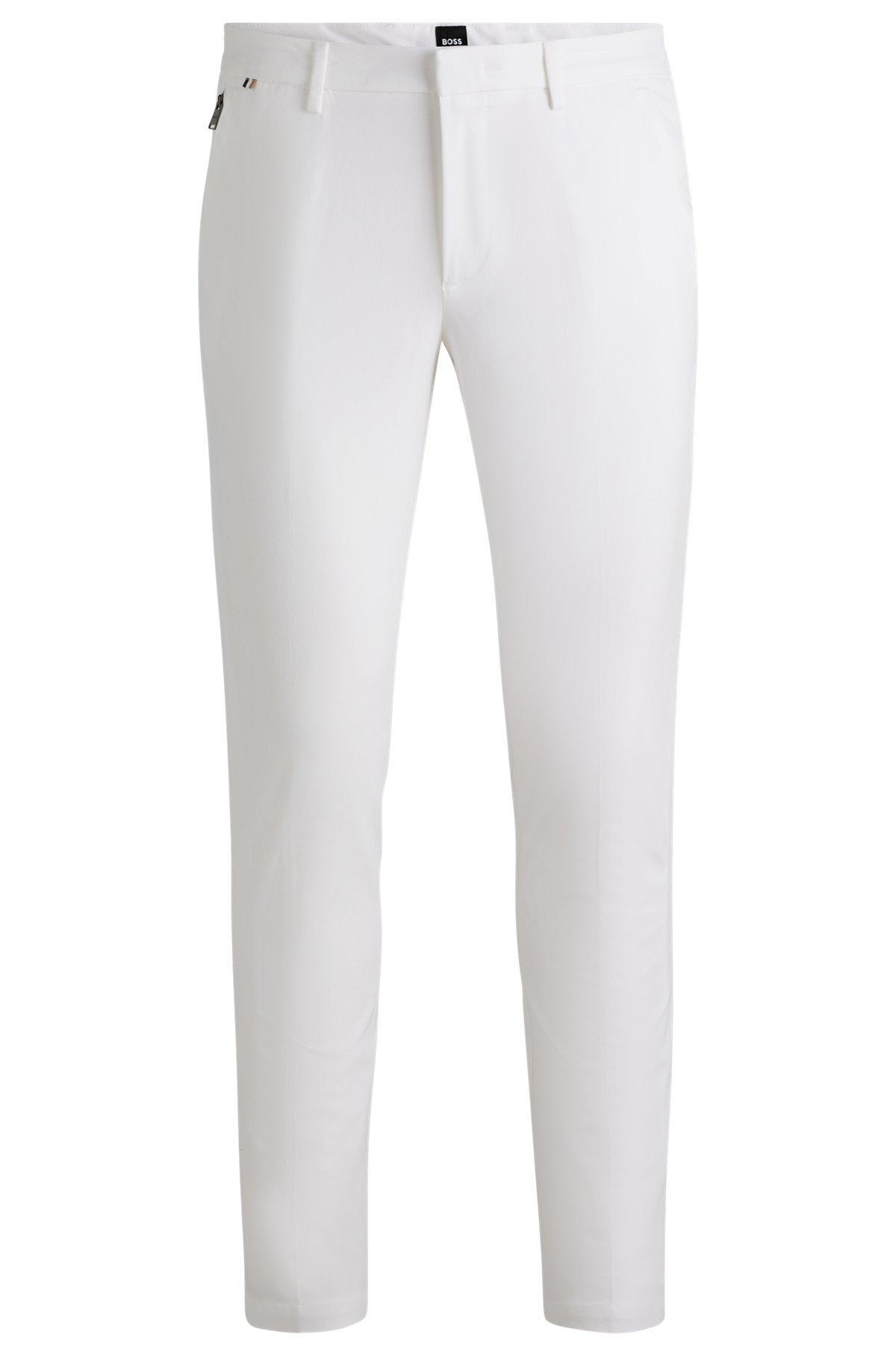 Slim-fit trousers in stretch cotton Product Image