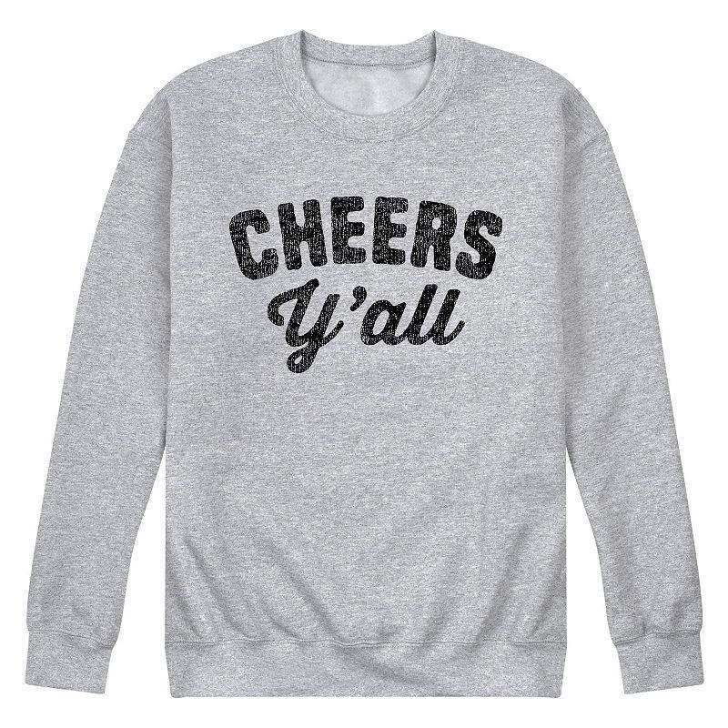 Mens Cheers Yall Sweatshirt Athletic Grey Product Image