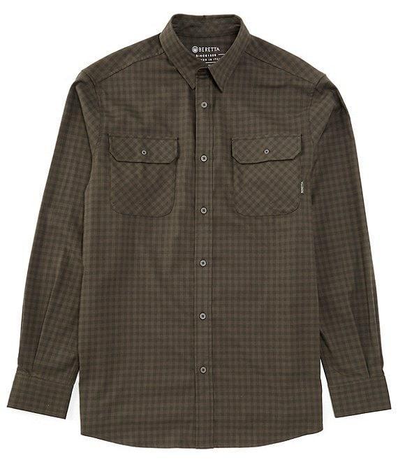 Beretta Stretch Cadet Gingham Flannel Long Sleeve Woven Shirt Product Image