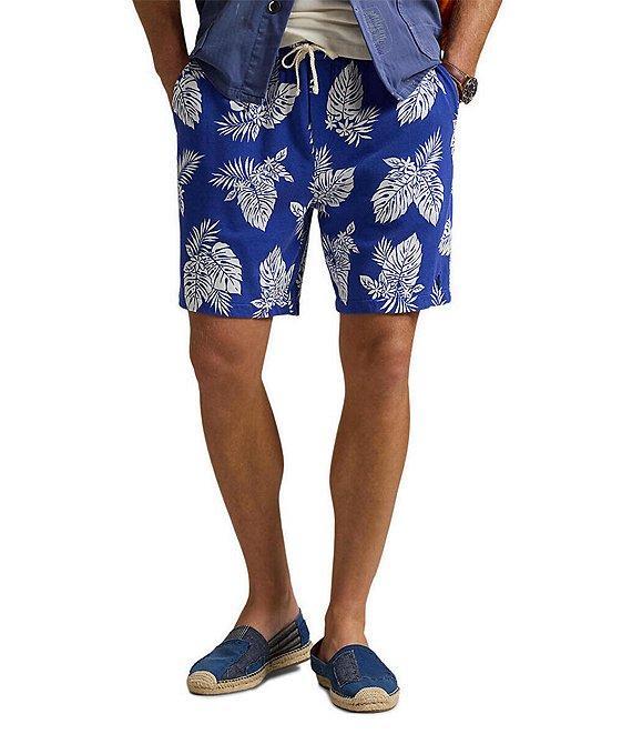 Polo Ralph Lauren Monstera-Print Spa Terry 7.5#double; Inseam Shorts Product Image
