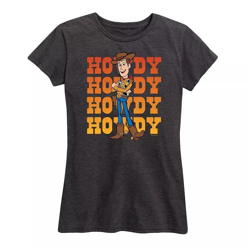 Disney / Pixars Toy Story Woody Womens Howdy Graphic Tee, Girls Product Image