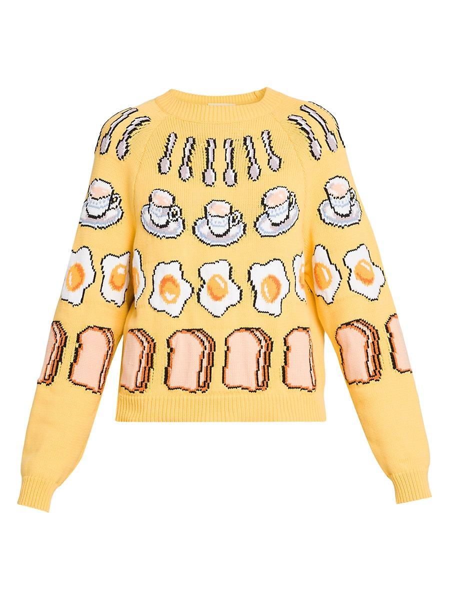 Womens Breakfast Cotton-Blend Sweater Product Image