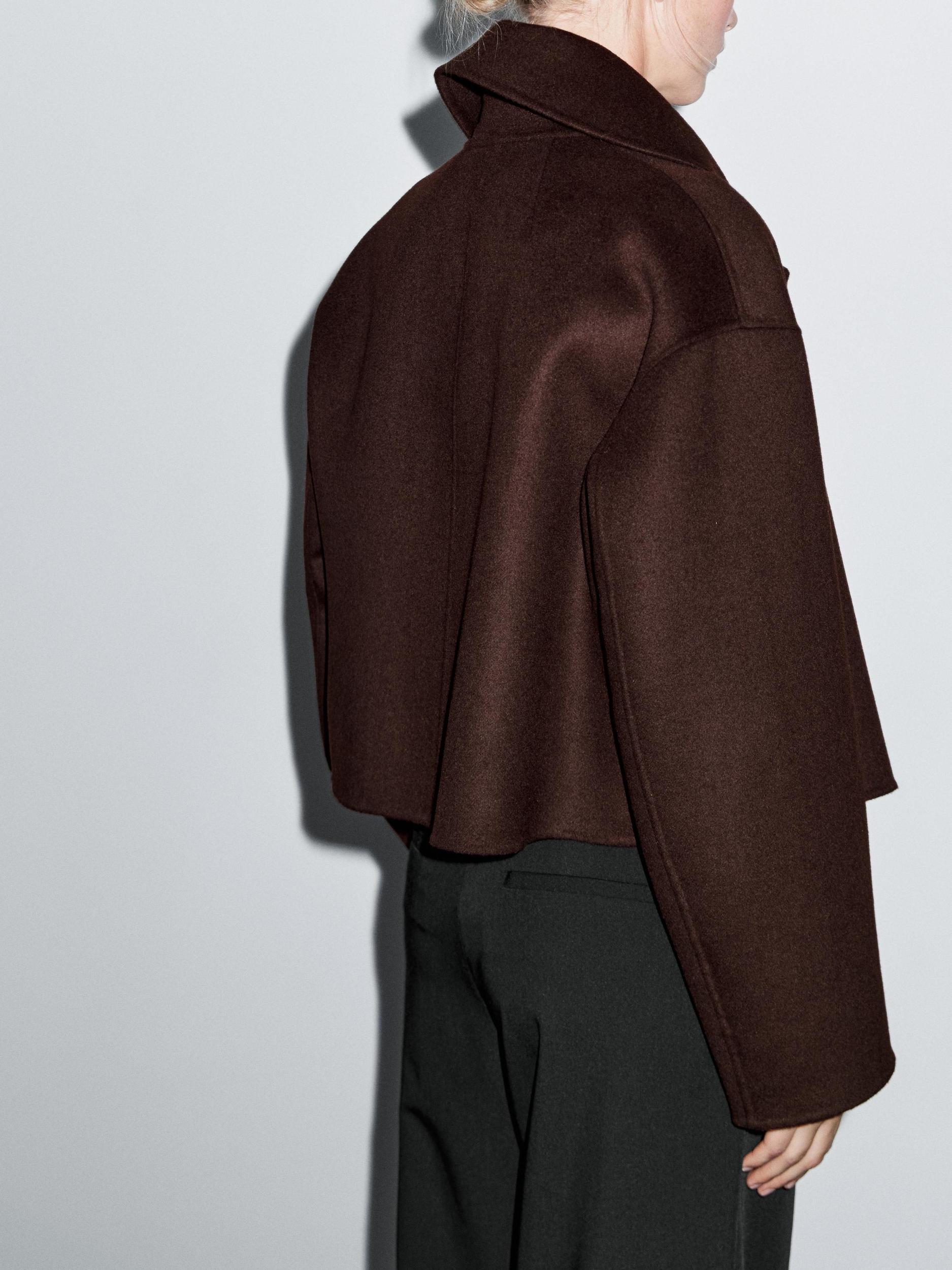 Short wool blend coat Product Image