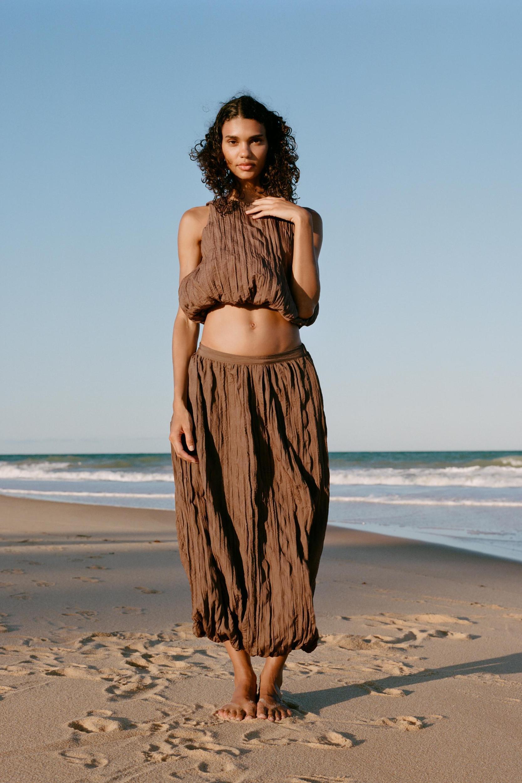 WRINKLED EFFECT BALLOON TOP Product Image