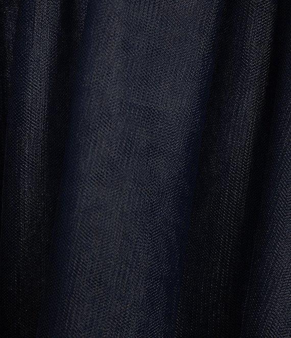 B. Darlin Spaghetti Strap Sweetheart Bustier Corset Bodice Sequin Skater Dress Product Image