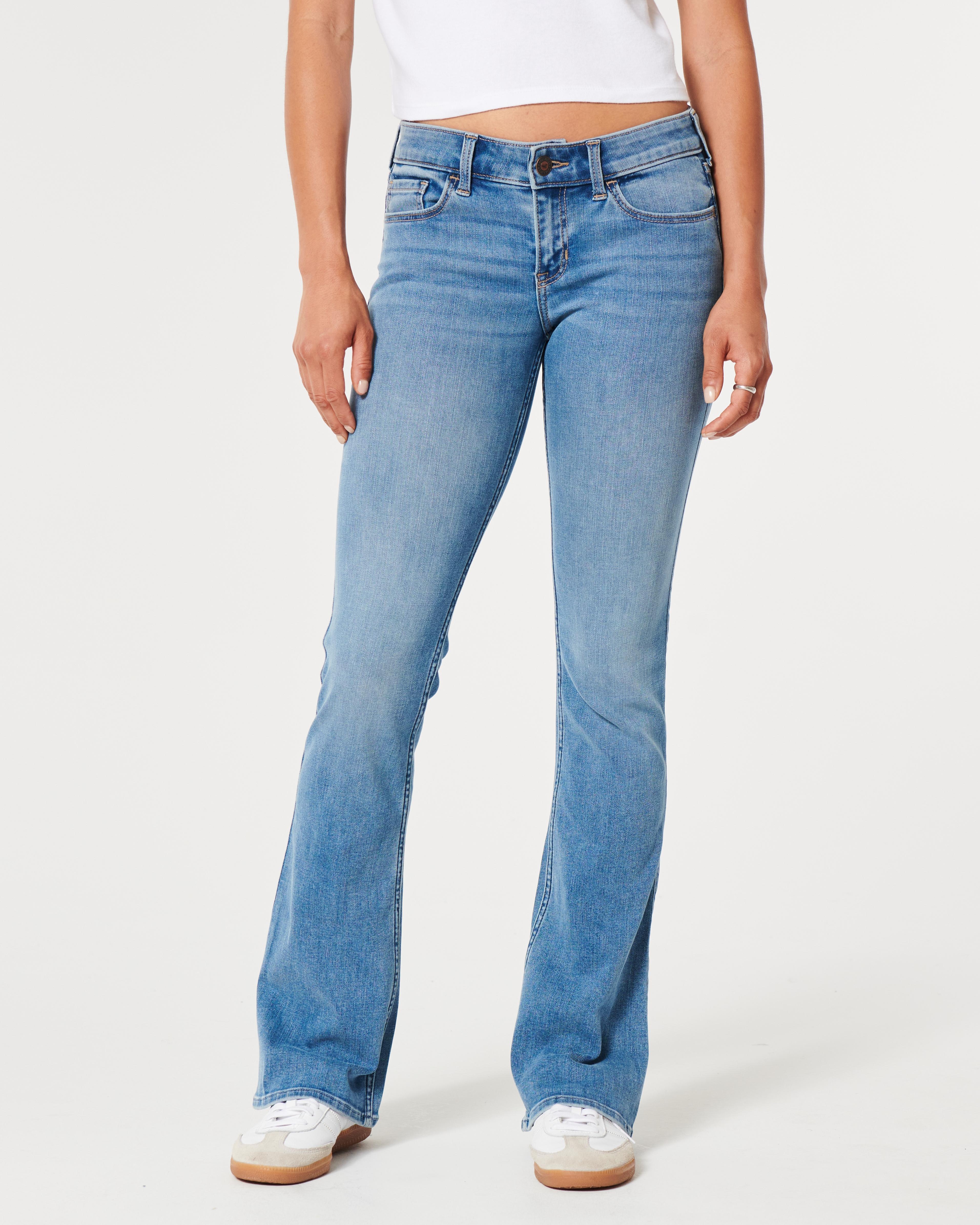 Low-Rise Medium Wash Boot Jeans Product Image