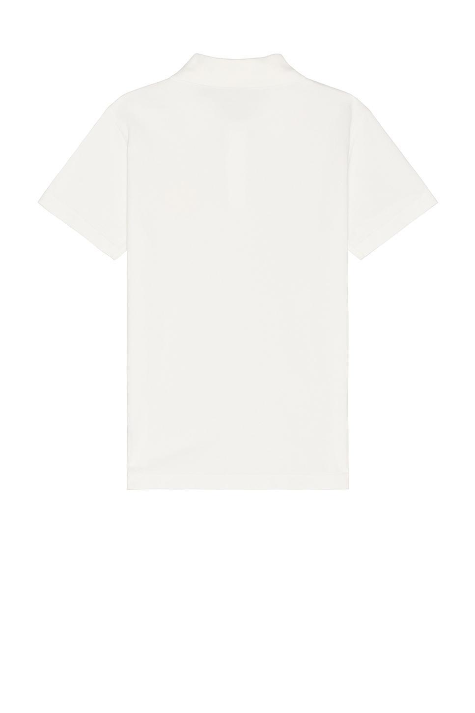 BURBERRY Short Sleeve Polo In Chalk Product Image