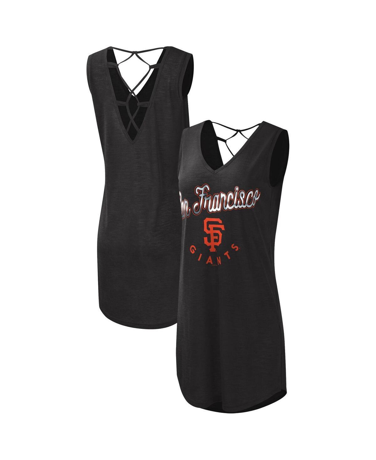 Womens G-III 4Her by Carl Banks San Francisco Giants Game Time Slub Beach V-Neck Cover-Up Dress Product Image