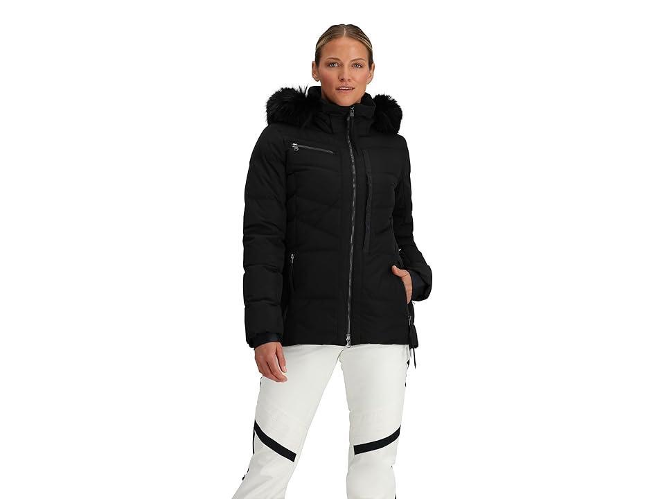 Obermeyer Resort Circe Faux Fur Hooded Zip Front Down Jacket Product Image