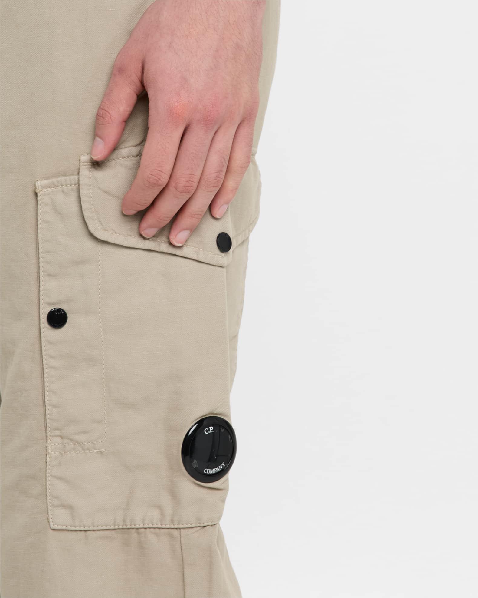 Men's Cotton-Linen Cargo Pants Product Image