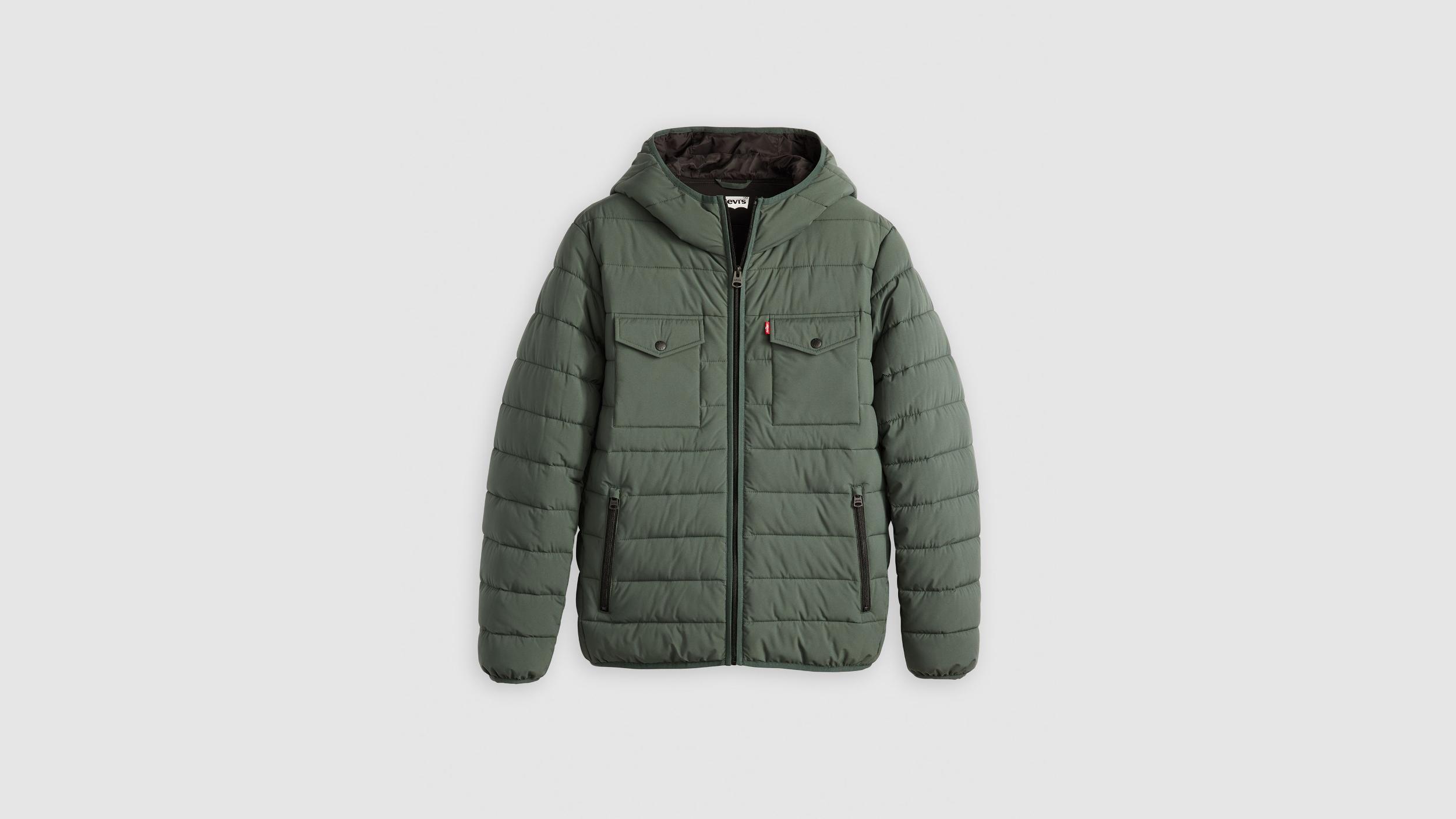 Hooded 2 Chest Pocket Puffer Jacket Product Image