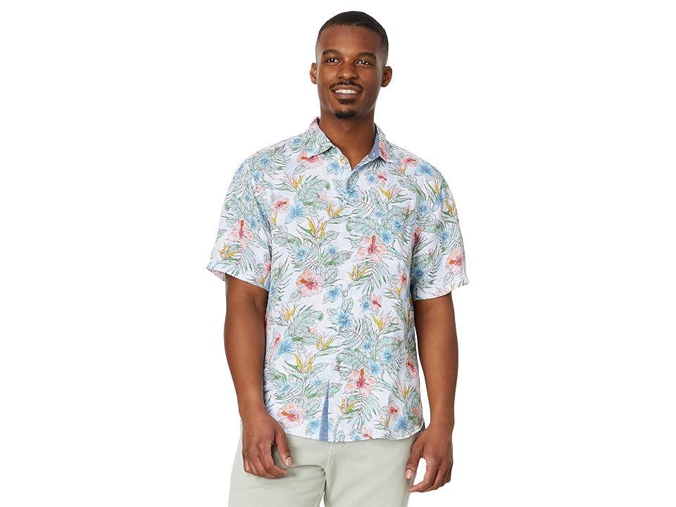 Tommy Bahama Mens Floral Sketch Short Sleeve Button-Front Shirt Product Image