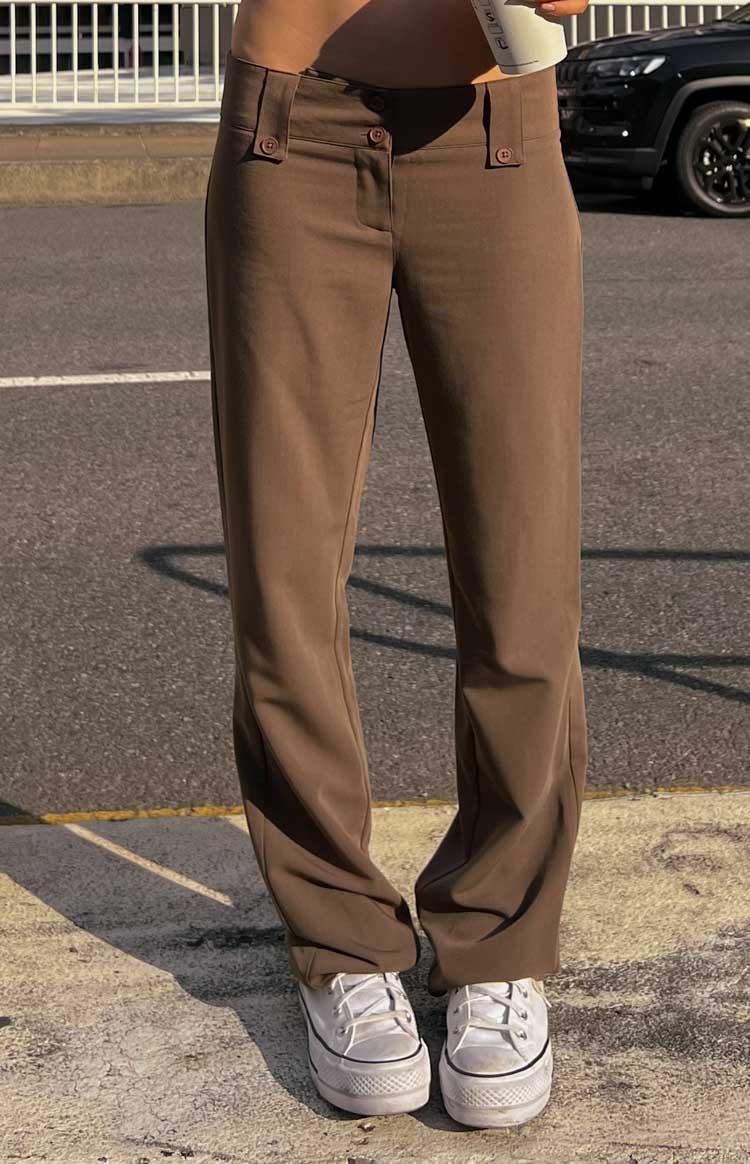 Vice Taupe Low Waist Pant Product Image