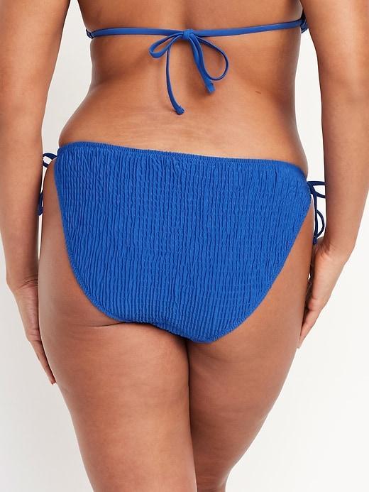 Mid-Rise String Bikini Swim Bottoms Product Image