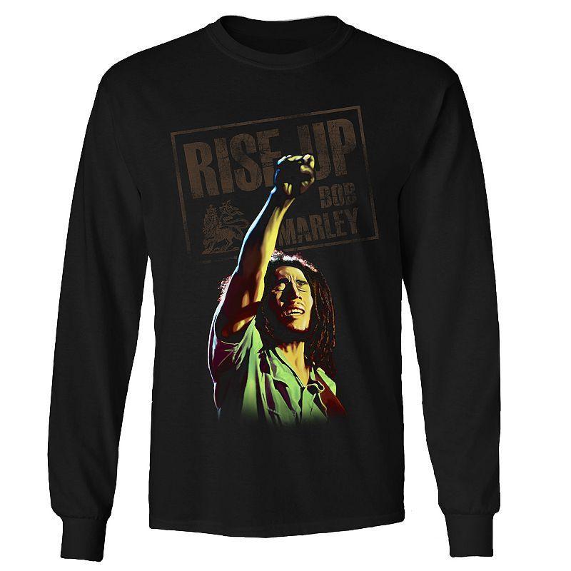 Men's Bob Marley Arms Up Long Sleeve Tee, Size: XL, Black Product Image